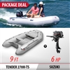 INMAR 270H-TS (9' 0â€) Air Floor Tender Inflatable Boat + DF6S  Motor