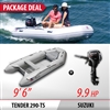 INMAR 290-TS (9' 6â€) Aluminum Floor Tender Inflatable Boat + DF9.9BS  motor