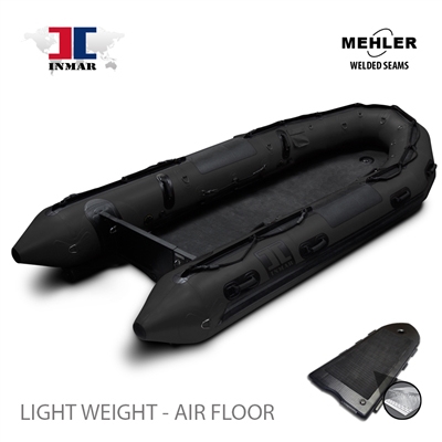 INMAR-430-MIL-L-HD-S rapid deploy floor Patrol, search & rescue Series Inflatable Boat Welded Seams